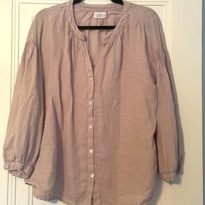 Velvet brand Linen Peasant Top.